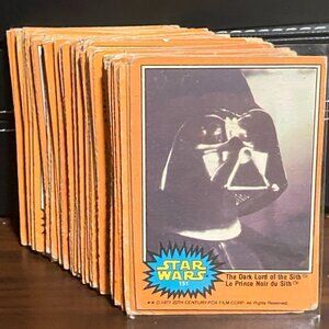 Lot of Vintage 1977 OPC Star Wars Trading Cards Series 4 Orange Series